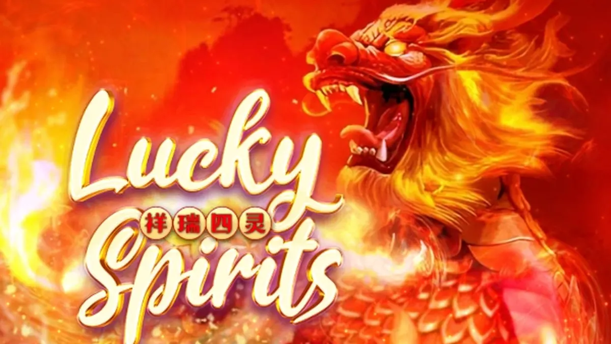 Interface do jogo de slot Lucky Spirits com elementos visuais espirituais